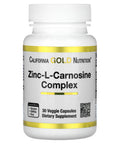 California Gold Nutrition Zinc-L-Carnosine Complex, 30 Veggie Capsules
