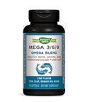 Nature'S Way Mega 3/6/9 Omega Blend, Non-Gmo, Fish | Flax | Borage | Oils, Lime Flavor, 90 Count