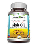 Amazing Omega Triple Strength Fish Oil Supplement | Lemon Flavor | 1360 Mg Per Serving | 120 Softgels | Non-Gmo | Gluten-Free