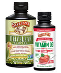 Barleans Strawberry Milkshake with Vitamin D3 All Natural Olive Leaf Complex Immune Support Bundle