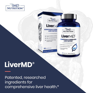 1MD Nutrition LiverMD Liver Support Supplement Siliphos Milk Thistle Extract Highly Bioavailable for Liver Support