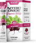 Nitric Oxide Organic Beet Root Powder by Snap Supplements Convenient Single Serve Packs Natural Energy OnTheGo Support Blood Pressure Circulation Superfood Heart Health Beets 10 Packs