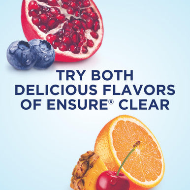 Ensure Clear Blueberry Pomegranate Nutrition Drink Fat Free 12 Pack
