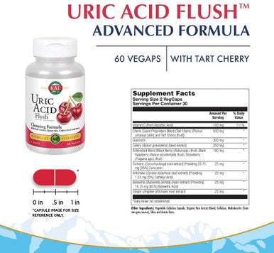 Kal Uric Acid Flush Tablets 60 Count