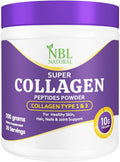 Nbl Natural NBL NATURAL Super Collagen Peptides Powder Type I & III Unflavored 200grams Supplement for Healthy Skin Hair Nails & Joint Support | Anti Ageing Joint Formula Super Collagen Beauty Supplement