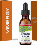 Vimergy USDA Organic Lemon Balm Tincture Herbal Supplement Can be Used in Tea Non GMO Alcohol Free