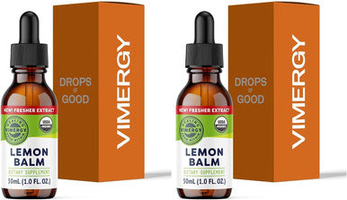 Vimergy USDA Organic Lemon Balm Tincture Herbal Supplement Can be Used in Tea Non GMO Alcohol Free
