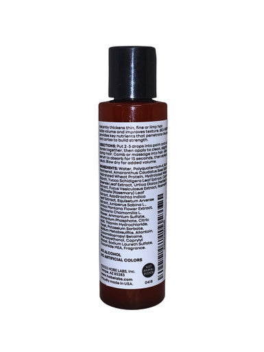 Hobe Labs Hair Thickening Serum 4 oz | Thicker and Fuller Hair | Add Volume and Improve Hair Texture With Vitamin B5, Wheat Protein and Amino Acids