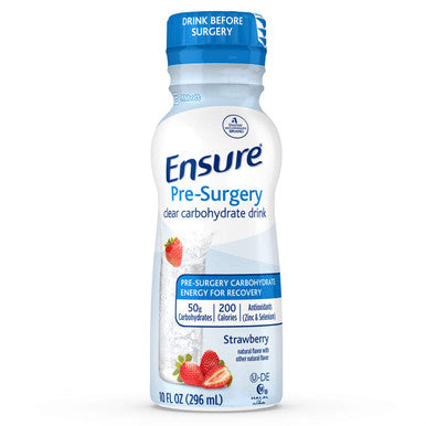 Ensure Clear Nutrition Liquid Drink 0G Fat 8G Of Protein Mixed Fruit 10 Fl Oz (Pack Of 12) & Pre-Surgery Clear Carbohydrate Drink Strawberry 10 Fl Oz (Pack Of 4)