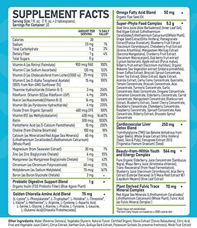 Bio Naturals Liquid Whole Food Multivitamin For Men & Women With Over 100 Ingredients - Superfoods, Omegas, Organic Extracts - 100% Vegan - 32 Oz