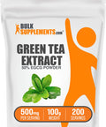 BulkSupplements Green Tea Extract Powder - with 50% EGCG - EGCG Supplements - Green Tea Supplement - 500mg of Green Tea Powder - Green Tea EGCG (100 Grams - 3.5 oz)