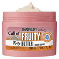 Soap Glory Call of Fruity Body Butter Skin Hydration Body Moisturizer with Vitamin E Coconut Oil Aloe Extracts Tropical Fruits Juicy Melon Hibiscus Cocoa Butter for Dehydrated Skin 300ml