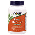 NOW Supplements, Liver Refresh with Milk Thistle Extract and unique Herb-Enzyme blend, 90 Veg Capsules