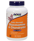 NOW Foods Glucosamine and Chondroitin Extra Strength, 120 Tablets
