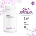 Supersmart Neurex Help Improve Memory Speed of Cognitive Processing Help Prevent Cerebral Aging Brain Supplement Formula NonGMO Gluten Free 60 Vegetarian Capsules
