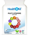 Health4All Multivitamins One A Day 360 Tablets Made In The Uk