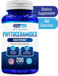 We Like Vitamins Phytoceramides 700Mg - 200 Capsules All Natural Wheat Free And Plant Based - Phytoceramide Supplement - 700 Mg Per Serving - Skin Hydration Repair Rejuvination
