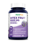 Vitex Chasteberry 20:1 Extract 9,000 mg -200 Veggie Caps 200 Days Supply (Non-GMO & )