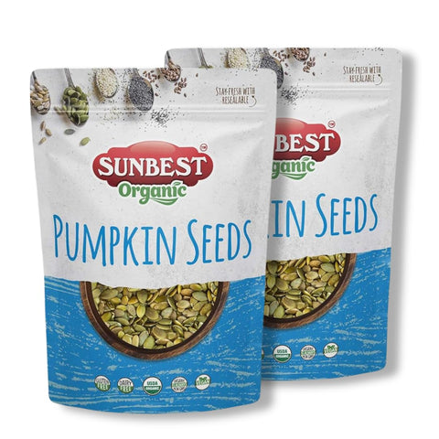 Sunbest Natural Organic Super Seeds Mix, 2-Pack Ã¢â‚¬â€œ Raw Chia, Flax Seed, Hemp, Pumpkin & Sunflower Seeds Ã¢â‚¬â€œ Great For Trail Mix, Smoothies & Salads Ã¢â‚¬â€œ Superfood Blend Rich in Protein & Fiber (32 oz)