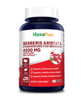 Berberine HCI 4500 mg - 200 Veggie Caps - 6 Months Supply - (100% Vegetarian, Non-GMO & Gluten-Free)