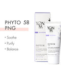 Yon-Ka Phyto 58 PNG Night Cream (40ml) Anti-Aging Vitamin E Face Moisturizer for Normal and Oily Skin, Anti-Wrinkle Night Treatment to Reduce Pores and Revitalize Skin