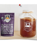 Fermentaholics Big Momma Kombucha Scoby With Twelve Ounces Of Starter Tea - Live Kombucha Starter Culture | Extra Large 6" Pellicle | Makes A One Gallon Batch | 1.5 Cups Of Strong Mature Starter Tea