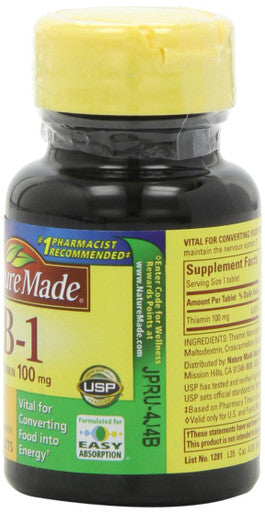 Nature Made Vitamin B Mg Tablets 100 Multi