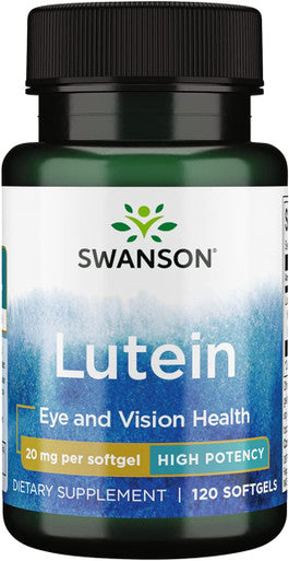 Swanson Lutein 20 Milligrams 120 Sgels