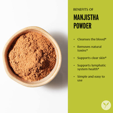 Banyan Botanicals Manjistha Powder, 1 Pound - Usda Organic - Rubia Cordifolia - Cleanses The Blood & Lymph - Ayurveda