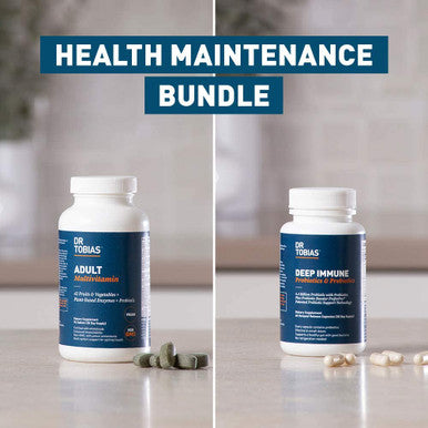 Dr. Tobias Deep Immune Probiotics Prebiotics and Adult Multivitamin for Overall Health Digestion Support