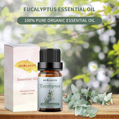 Sedbuwza 3 Pack Rosemary Eucalyptus Lavender Essential Oil Set 100% Pure Aromatherapy Mothers Day Gifts Oils for Massage, Skin and Hair Care