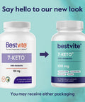 Bestvite 7-Keto 100mg DHEA (120 Vegetarian Capsules) (2-Pack) - No Stearates