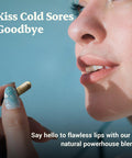 Cold Sore Treatment For Lips With Immune Support L-Lysine 1000Mg Capsules, Chaga, Bee Propolis, Vitamin C, Zinc & Licorice Root Extract Non-Gmo, Vegetarian, 60 Capsules For Men And Women