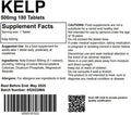 Kelp 500mg 360 Tablets - Sea Kelp Supplement, Natural Source of Iodine UK Made. Pharmaceutical Grade