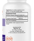 BESTVITE L-Arginine 500mg (480 Capsules) (240 x 2) - No Magnesium Stearate - No Silicon Dioxide - No Fillers - Non GMO - Gluten Free