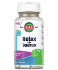 KAL Relax-a-Saurus, Stress Support Supplement for Kids, L-Theanine for Children with Herbal Stress Relief & Relaxation & Blend, Delicious Natural Grape Flavor, 60-Day , 30 Chewables
