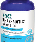 Klaire Labs Sfi Health Ther-Biotic Women'S - Vaginal Probiotics For Women - Support Healthy Acidic Vaginal Ph Balance & Comfort - 25B Cfu Lactobacillus & Bifidobacterium, Hypoallergenic (60 Capsules)