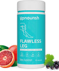 Upnourish Anti Cellulite And Varicose Veins Support, Restless Leg Relief, Leg Circulation Booster With Caviar Collagen, Sod, Butchers Broom & Horse Chestnut Capsules, 90 Ct