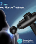 Massage Gun Deep Tissue, Quiet Percussion Muscle Back Neck Head Shoulder Body Hammer Massager For Athletes Pain Relief With 30 Speed Level