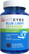 Viteyes Blue Light Defender Gummies with Astaxanthin Lutein Zeaxanthin Trusted Eye Care Brand Combat Eye Strain Tired Eyes Eye Health Supplement in Place of Blue Light Glasses 90 Ct Gummies