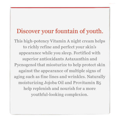 DERMA E Anti-Aging Regenerative Night Cream Firming Astaxanthin Moisturizer for Face Lightweight Overnight Anti-Wrinkle Cream with Jojoba Oil and Vitamin E, 2 oz
