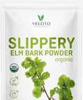 Veloto Slippery Elm Bark Powder Organic Slippery Elm Extract Powder Reject Stickiness Natural Vegan Herbal Supplement For Soothing Throat Digestive Health Pet Friendly Gluten-Free No Gmos 1 Lb