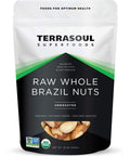 Terrasoul Superfoods Organic Brazil Nuts, 1 Lb - Raw | Unsalted | Rich in Selenium