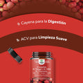 Natures Craft C psulas de Vinagre de Sidra de Manzana para la Perdida de Peso ACV Suplemento Natural Quemagrasa Extra Potente Detox Puro para apoyar a la Digesi n