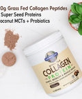 Garden of Life Grass Fed Collagen Protein Powder - Chocolate 14 Servings Collagen Powder For Joints Mobility Muscle Repair Collagen Peptides Super Seeds Coconut Mcts Keto Collagen Supplements