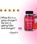Mielle Organics Adult Healthy Hair Formula Gummy Vitamins with Biotin, 60 Count