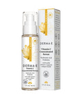 DERMA E Vitamin C Concentrated Serum with Hyaluronic Acid All Natural, Antioxidant-Rich Concentrated Facial Serum Firming and Brightening Skin Serum, 2oz
