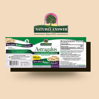 Nature'S Answer Astragalus Root Capsules 90 Count | Immune Support | Promotes Cardiovascular Health | Natural Stress Reliever