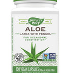 Nature'S Way Aloe Latex With Fennel, For Occasional Constipation*, 100 Vegan Capsules