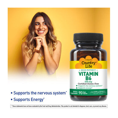 Country Life Vitamin B-6 200 mg